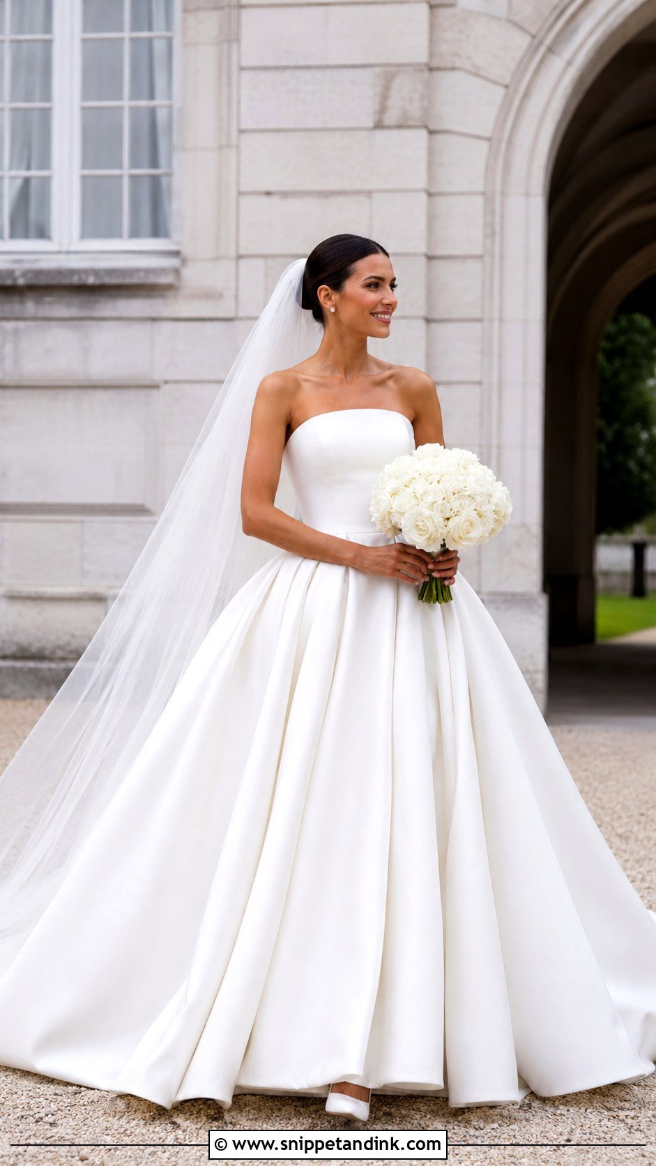 Minimalist Ball Gown Wedding Dress - Snippet and Ink - 25 Minimalist Wedding Dress Ideas