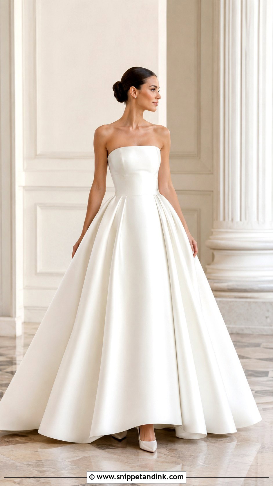 Minimalist Ball Gown Wedding Dress - Snippet and Ink - 30 Elegant Minimalist Wedding Dress Ideas