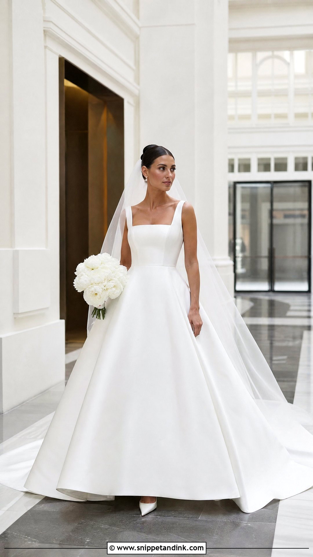Minimalist Ball Gown Wedding Dress - Snippet and Ink - 20 Minimalist Bride Dress Ideas