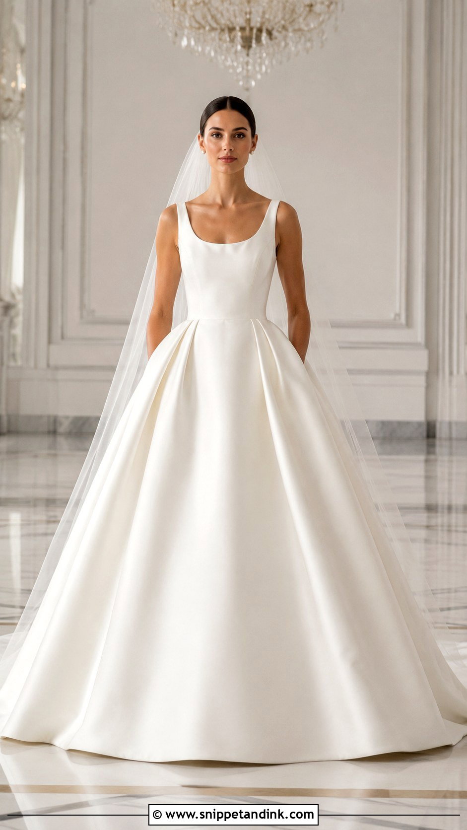 Minimalist Ball Gown Wedding Dress - Snippet and Ink - 20 Modern Minimalist Wedding Dress Ideas