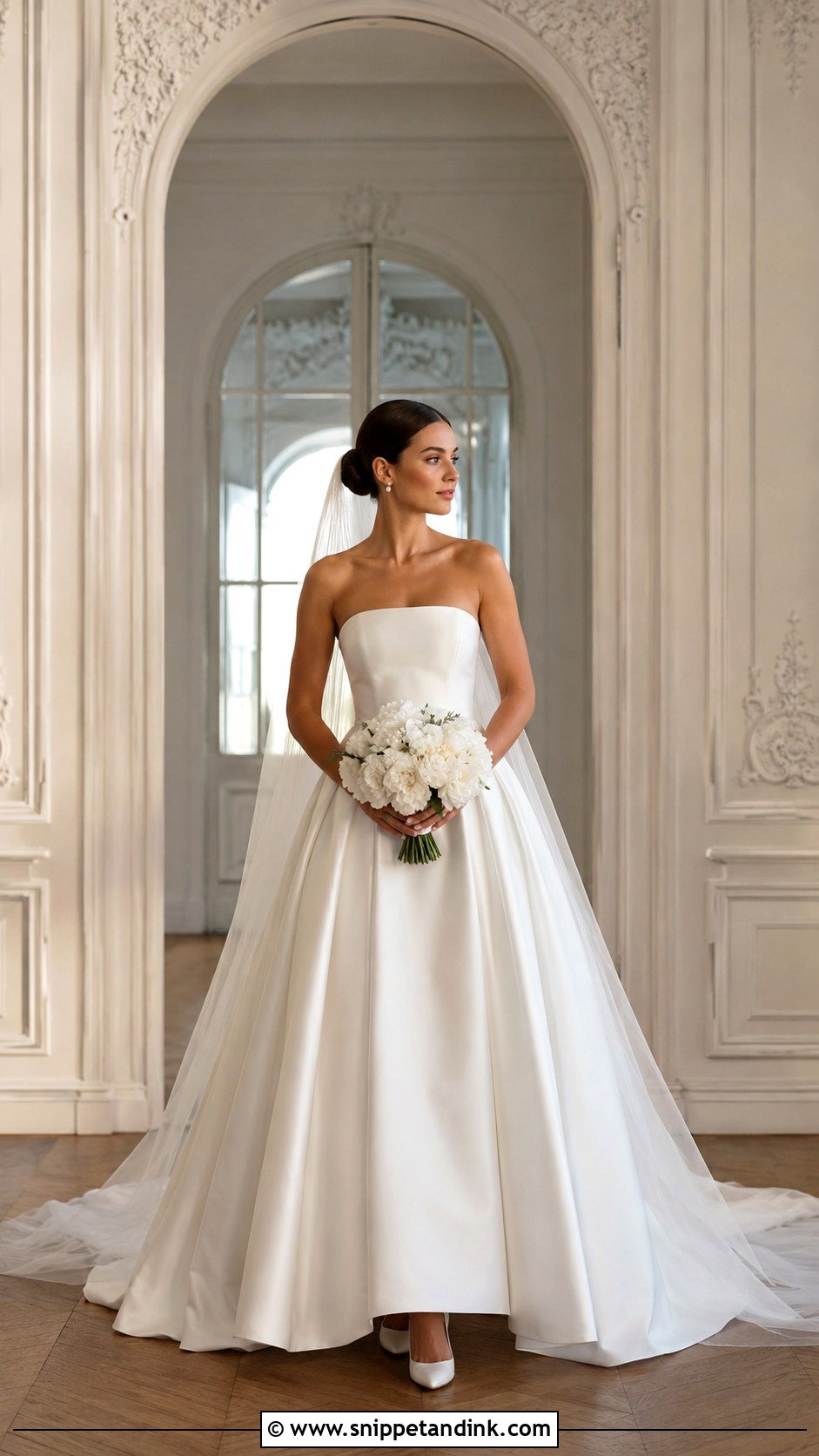 Minimalist Ball Gown Wedding Gown - Snippet and Ink - 20 Classy Minimalist Wedding Gown Ideas