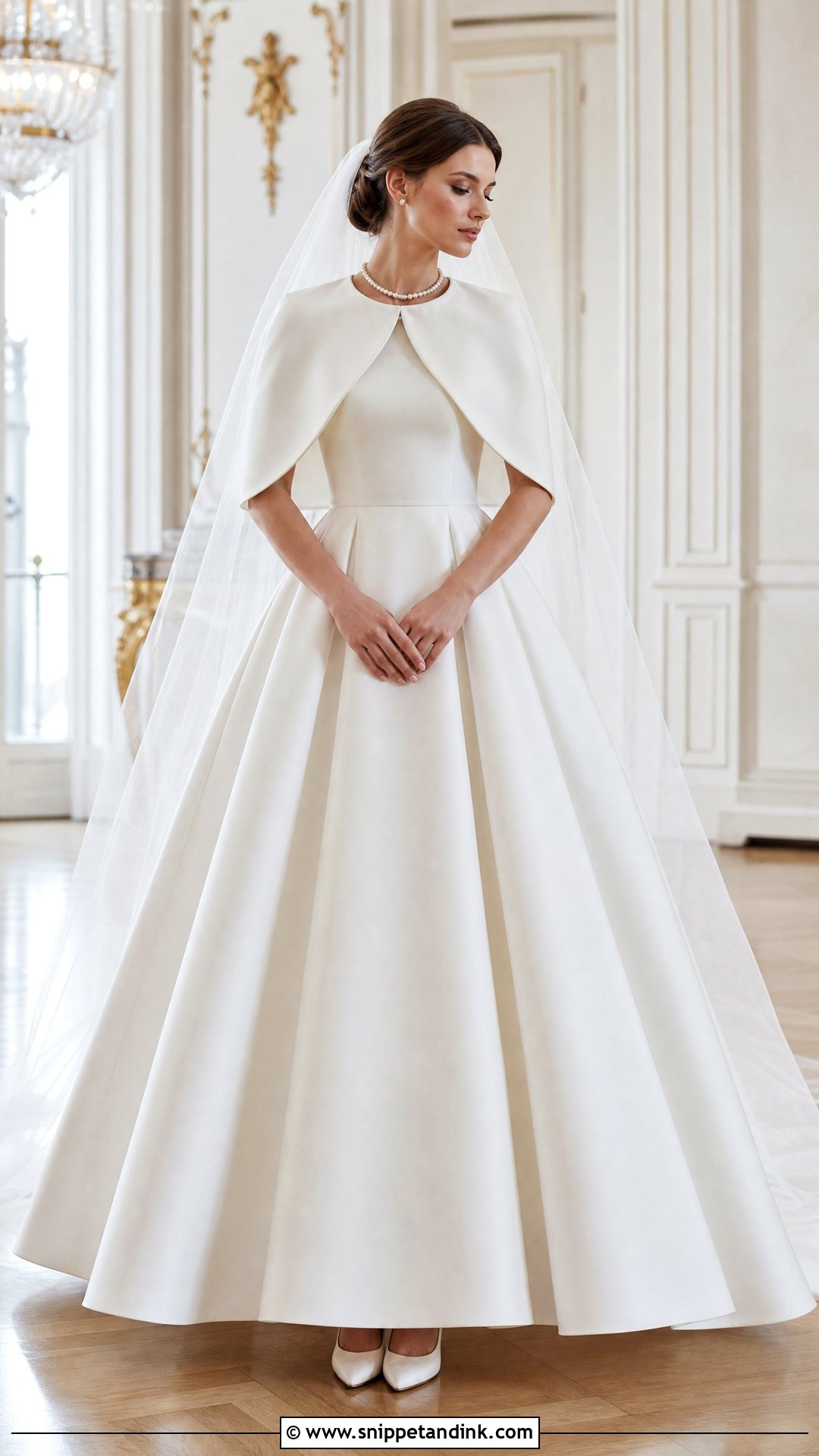 Minimalist Ball Gown Winter Wedding Dress - Snippet and Ink - 20 Simple Winter Wedding Dress Ideas