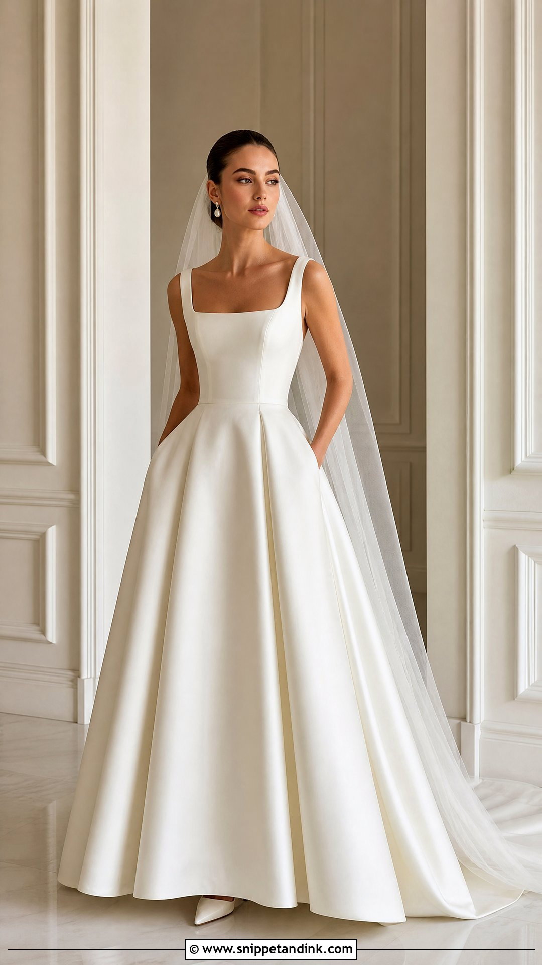 Minimalist Ballroom Wedding Dress - Snippet and Ink - 25 Ballroom Wedding Dress Ideas