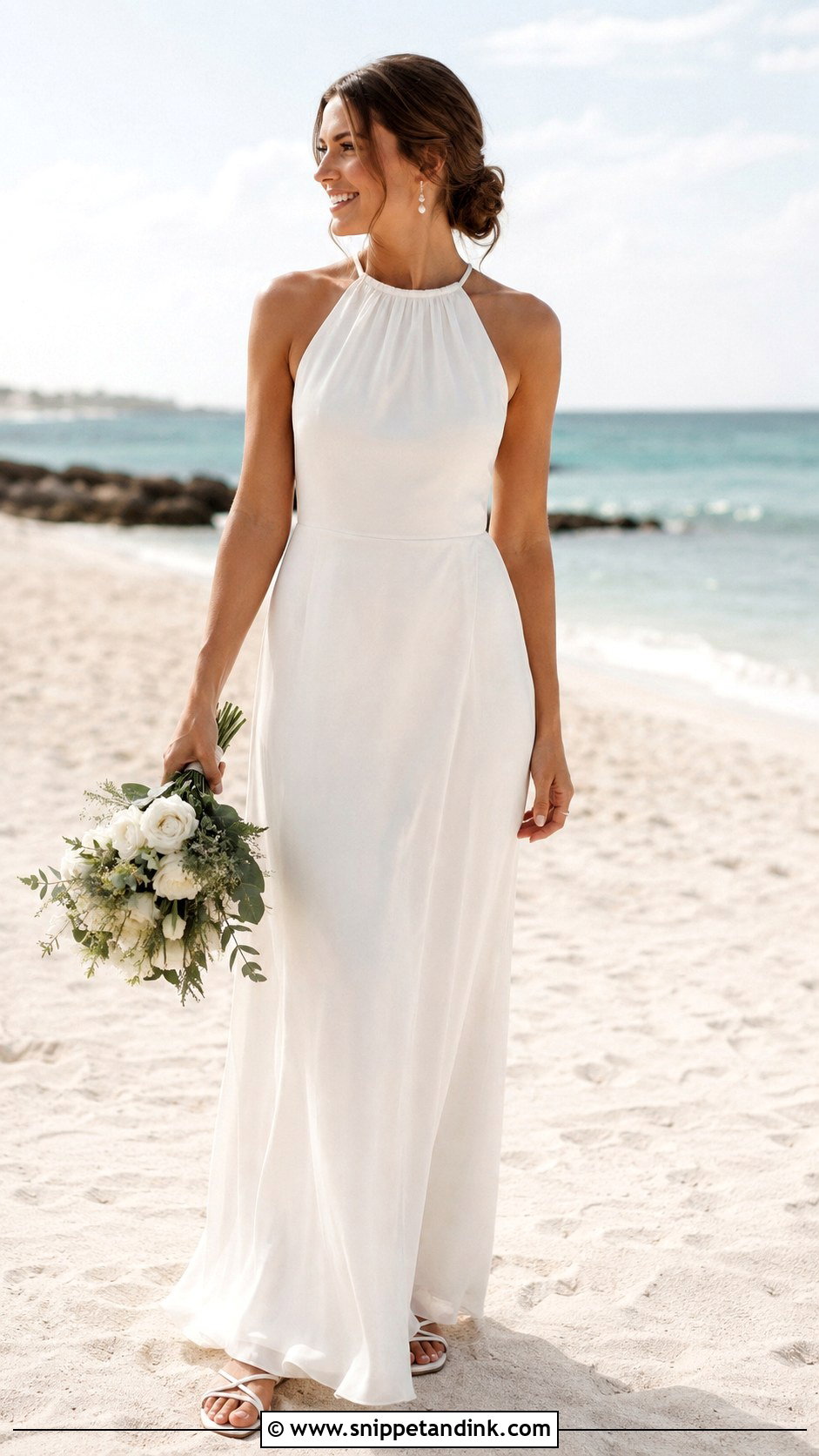 Minimalist Beach Wedding Dress - Snippet and Ink - 25 Minimalist Wedding Dress Ideas