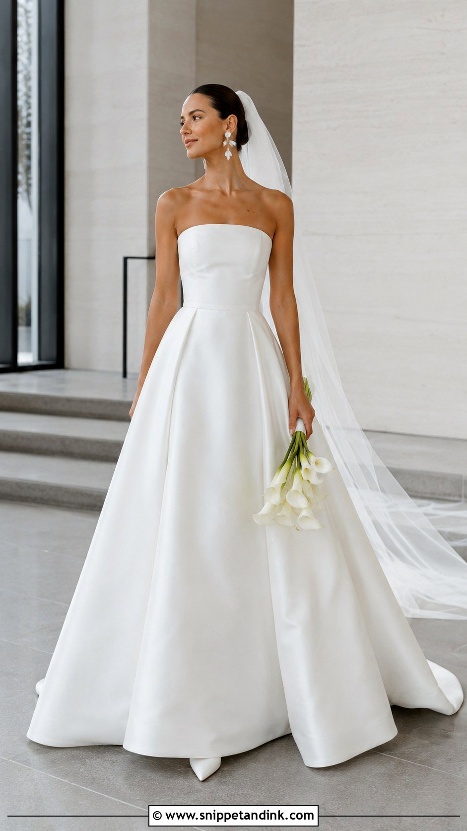 Minimalist Bridal Ball Gown - Snippet and Ink - 20 Bridal Ball Gowns