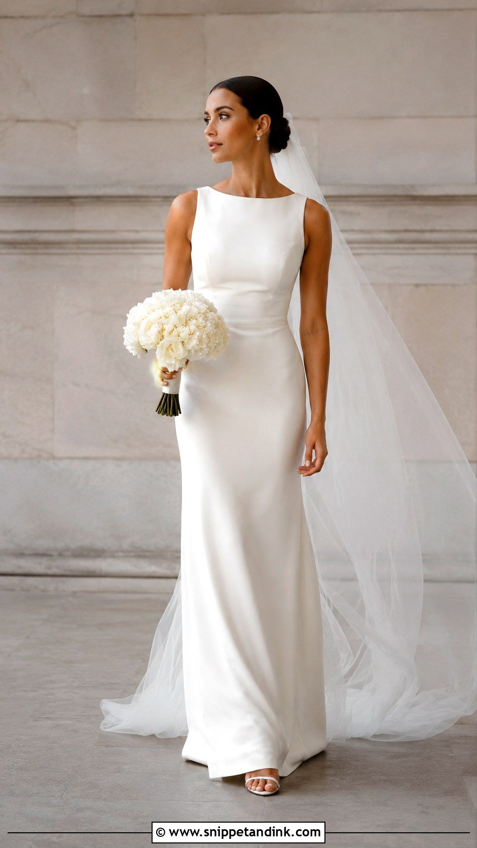 Minimalist Bridal Dress - Snippet and Ink - 25 Elegant Bridal Dress Ideas