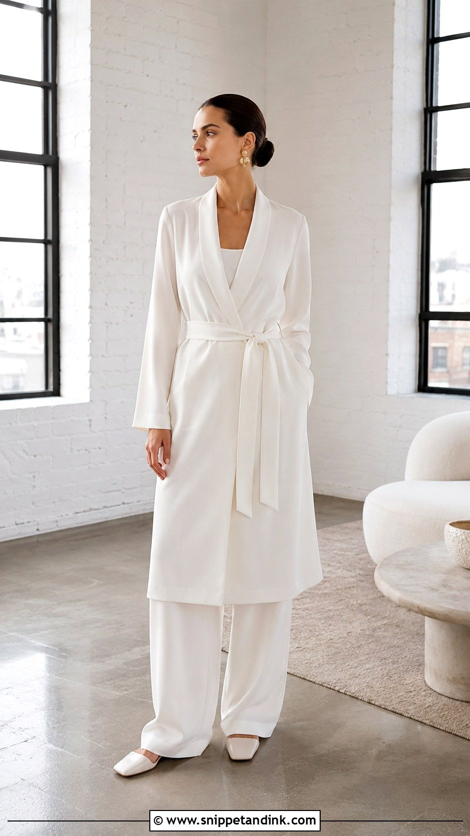 Minimalist Bridal Dressing Gown - Snippet and Ink - 20 Bridal Dressing Gown Ideas