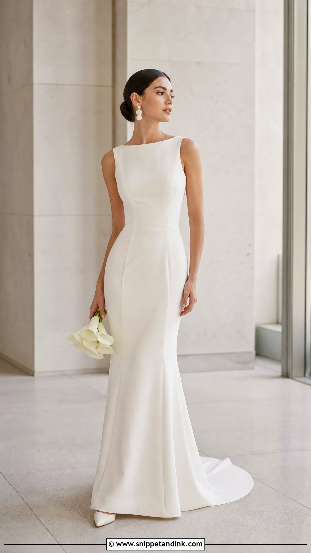 Minimalist Bridal Frock - Snippet and Ink - 25 Bridal Frock Ideas