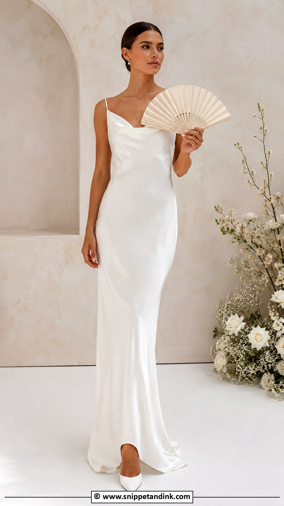 Minimalist Bridal Hand Fan - Snippet and Ink - 25 Bridal Hand Fan Ideas