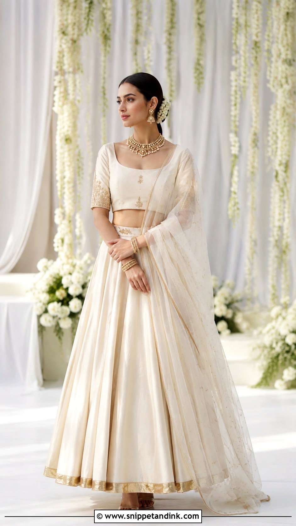 Minimalist Bridal Lehenga - Snippet and Ink - 20 Lehanga Designs Bridal Collection