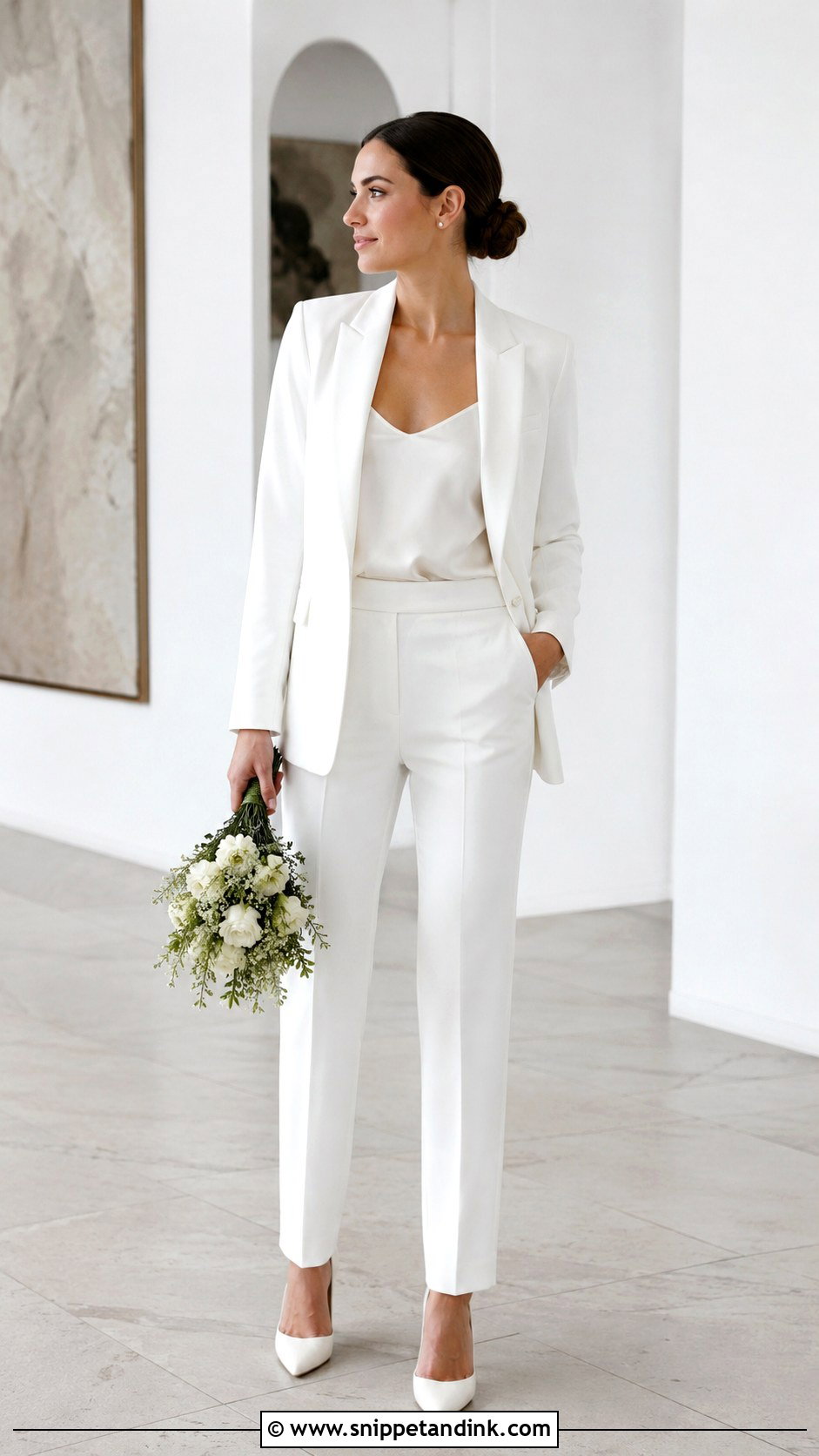Minimalist Bridal Suit - Snippet and Ink - 25 Bridal Suits