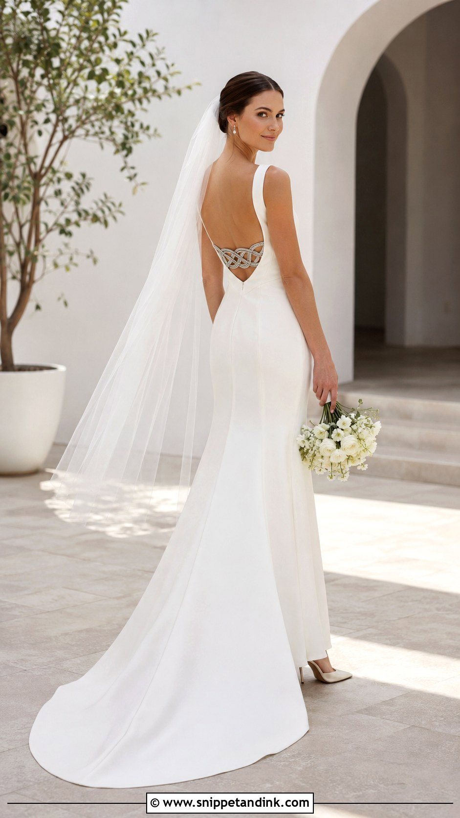 Minimalist Celtic Wedding Dress - Snippet and Ink - 20 Celtic Wedding Dresses