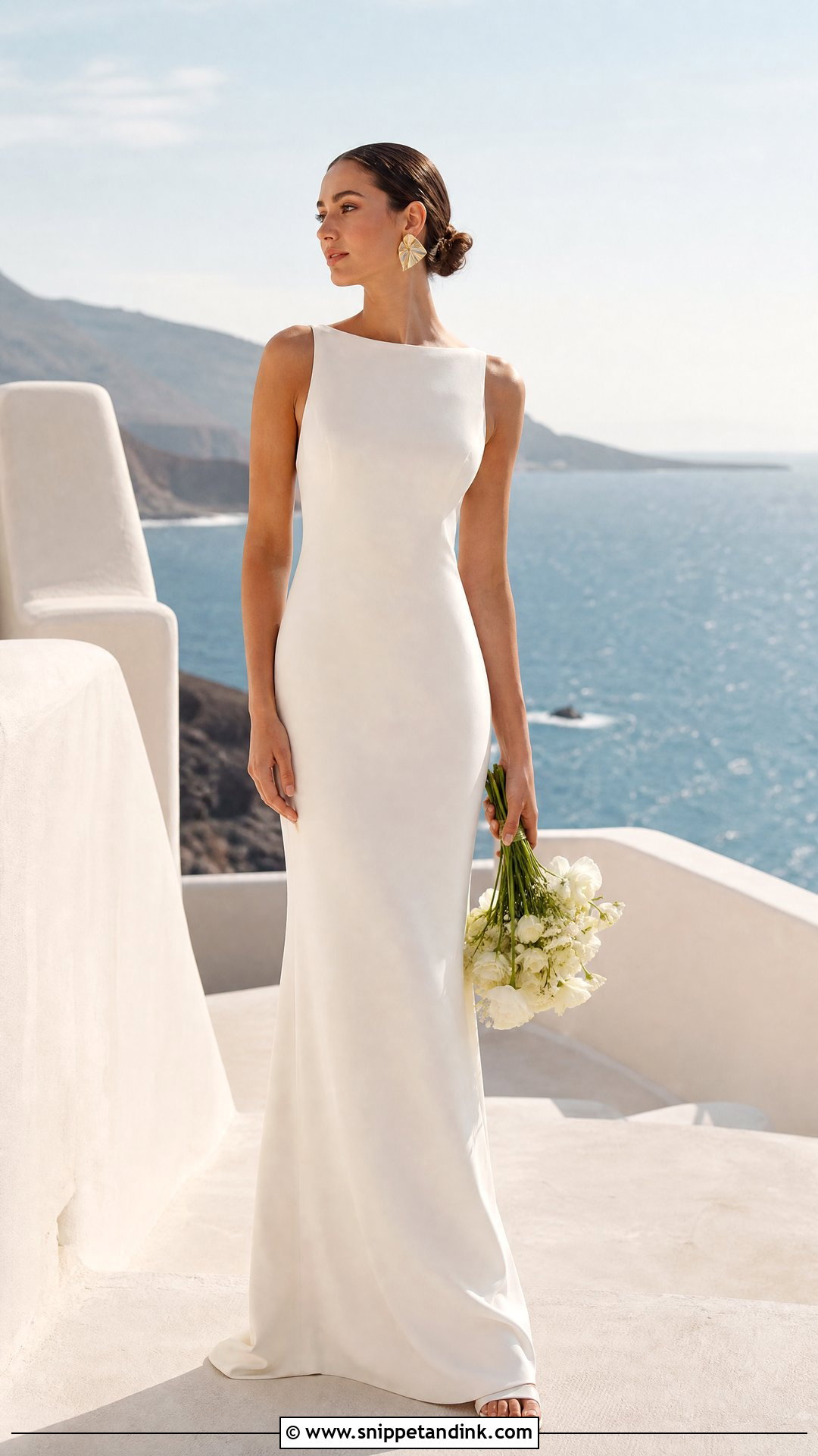 Minimalist Coastal Wedding Dress - Snippet and Ink - 25 Coastal Wedding Dress Ideas