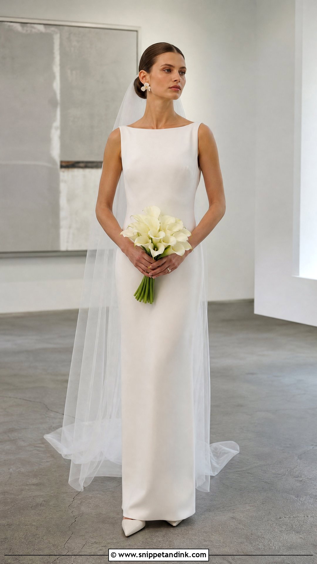 Minimalist Column Marriage Dress - Snippet and Ink - 20 Marriage Dresses