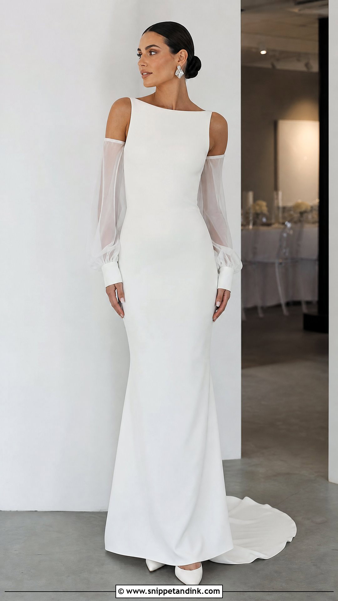Minimalist Column Wedding Dress - Snippet and Ink - 25 Future Wedding Dress Ideas