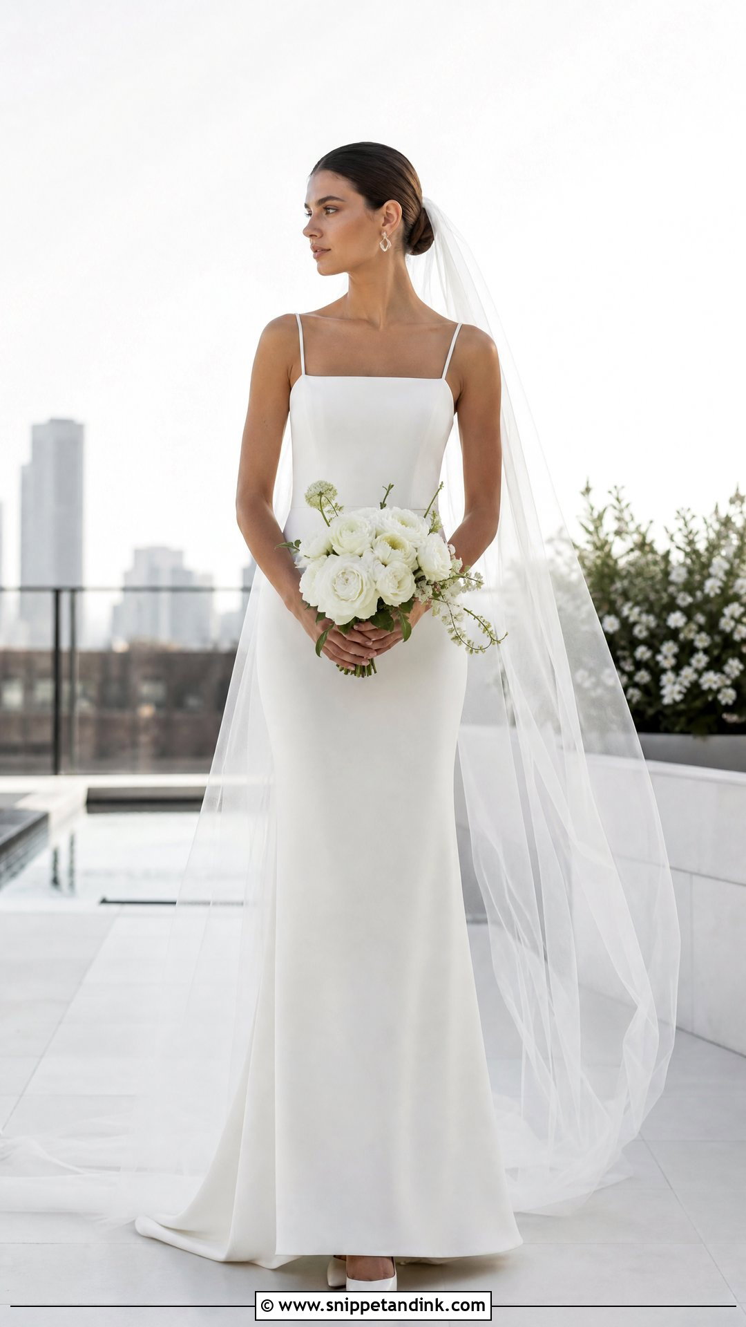 Minimalist Column Wedding Dress - Snippet and Ink - 25 Luxurious Wedding Dress Ideas