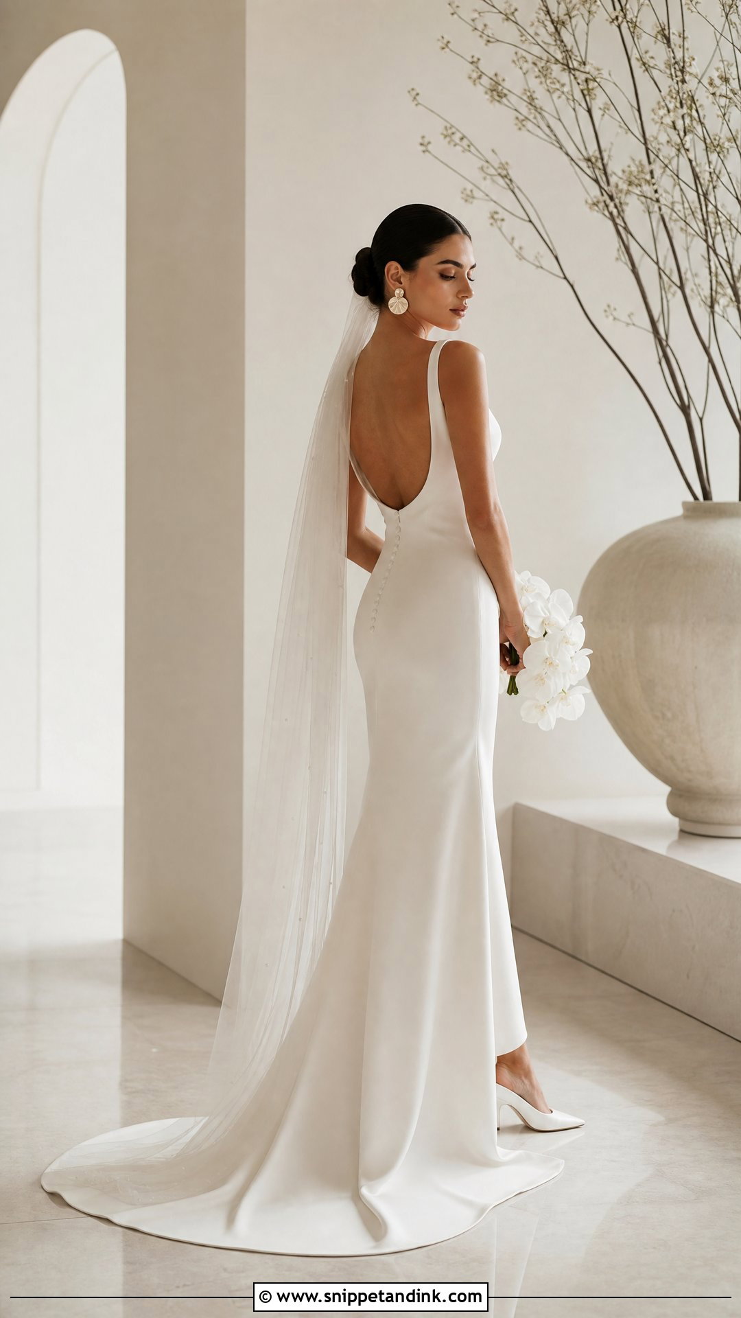 Minimalist Column Wedding Dress - Snippet and Ink - 20 The Wedding Dress Ideas