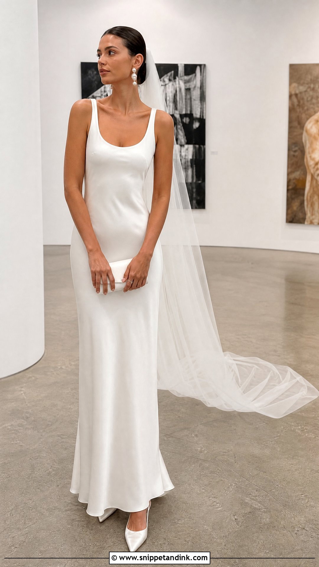 Minimalist Column Wedding Dress - Snippet and Ink - 20 Wedding Dress 2025 Bride Ideas