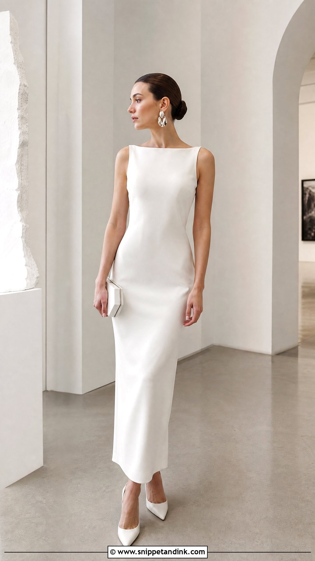 Minimalist Column Wedding Dress - Snippet and Ink - 25 Affordable Wedding Dress Ideas