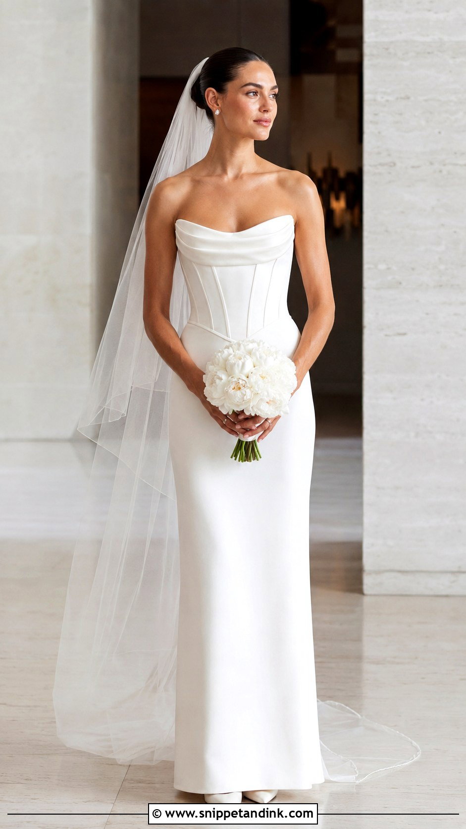 Minimalist Corset Wedding Dress - Snippet and Ink - 20 Wedding Dresses with Corset