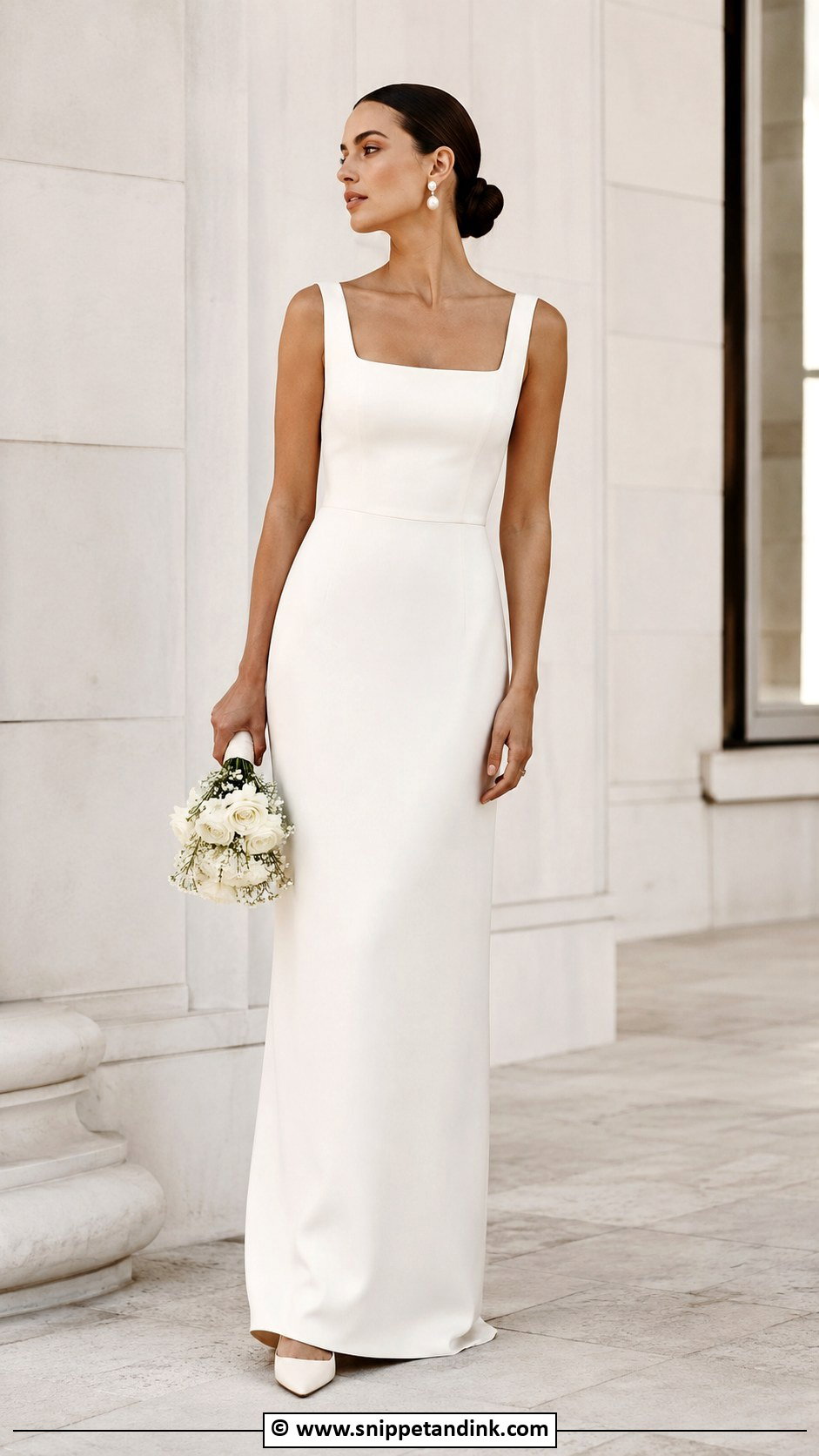 Minimalist Crepe Wedding Dress - Snippet and Ink - 35 My Wedding Dress Ideas
