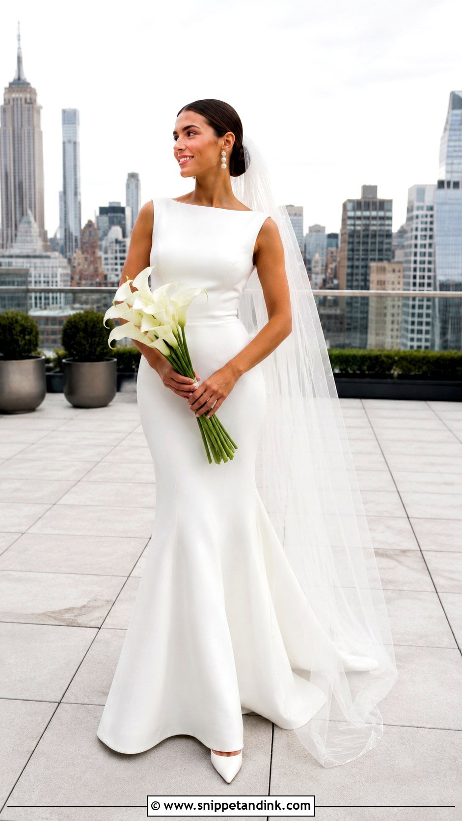 Minimalist Crepe Wedding Dress - Snippet and Ink - 20 Classy Wedding Dress Inspiration Ideas