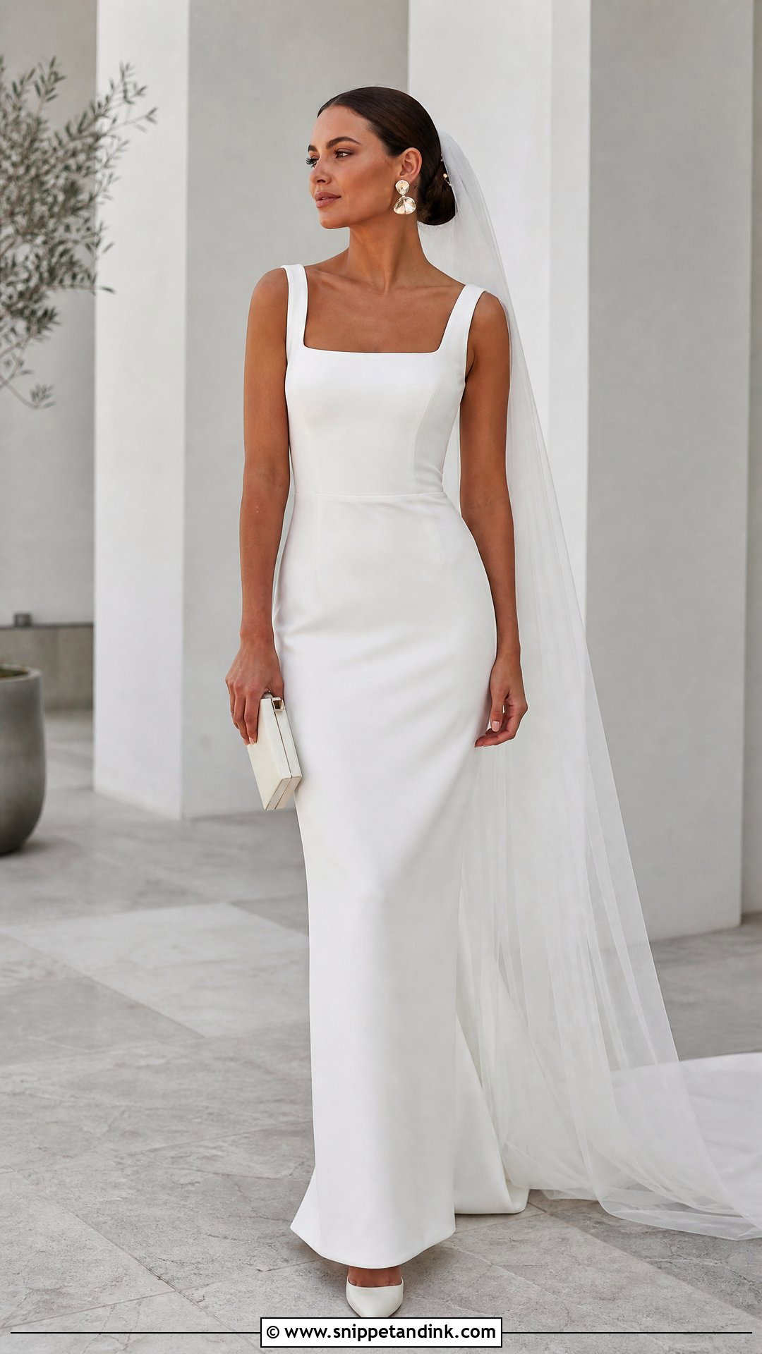 Minimalist Crepe Wedding Dress - Snippet and Ink - 20 Wedding Dress Pictures Ideas