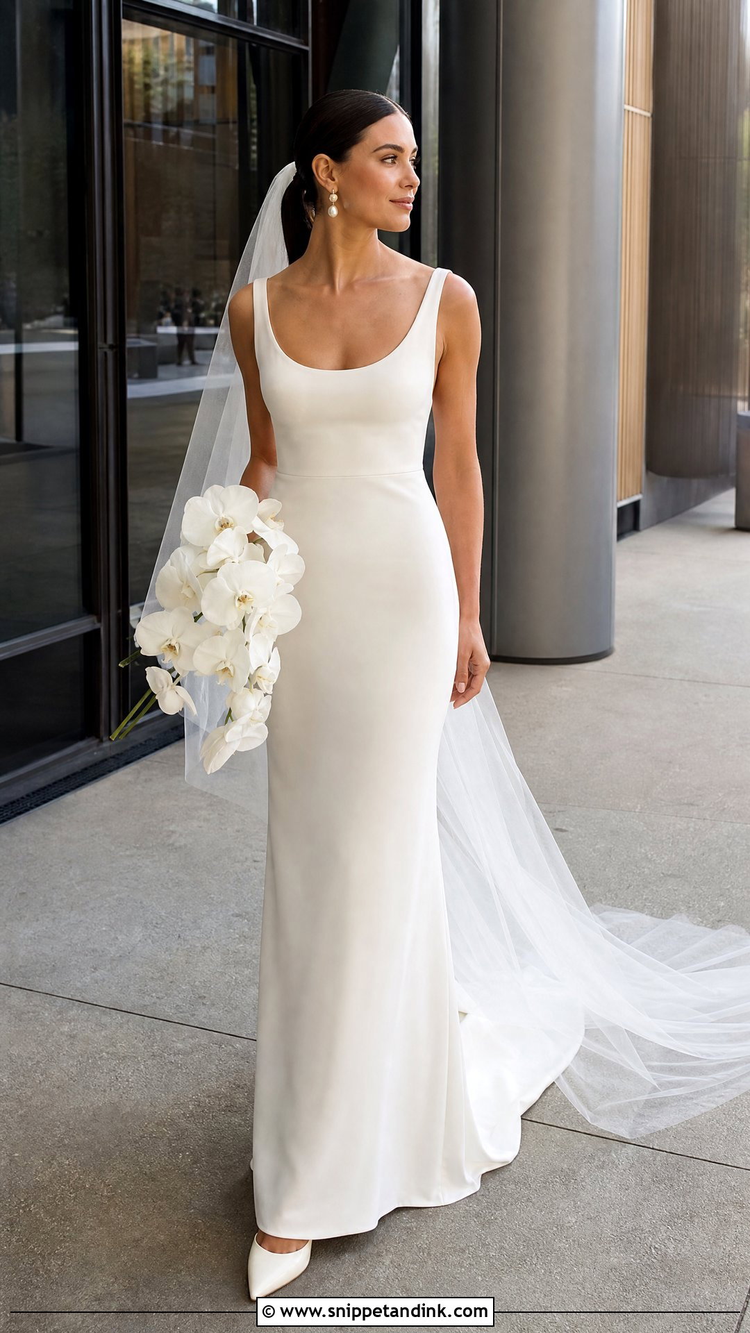 Minimalist Crepe Wtoo Wedding Dress - Snippet and Ink - 20 Wtoo By Watters Wedding Dress Ideas