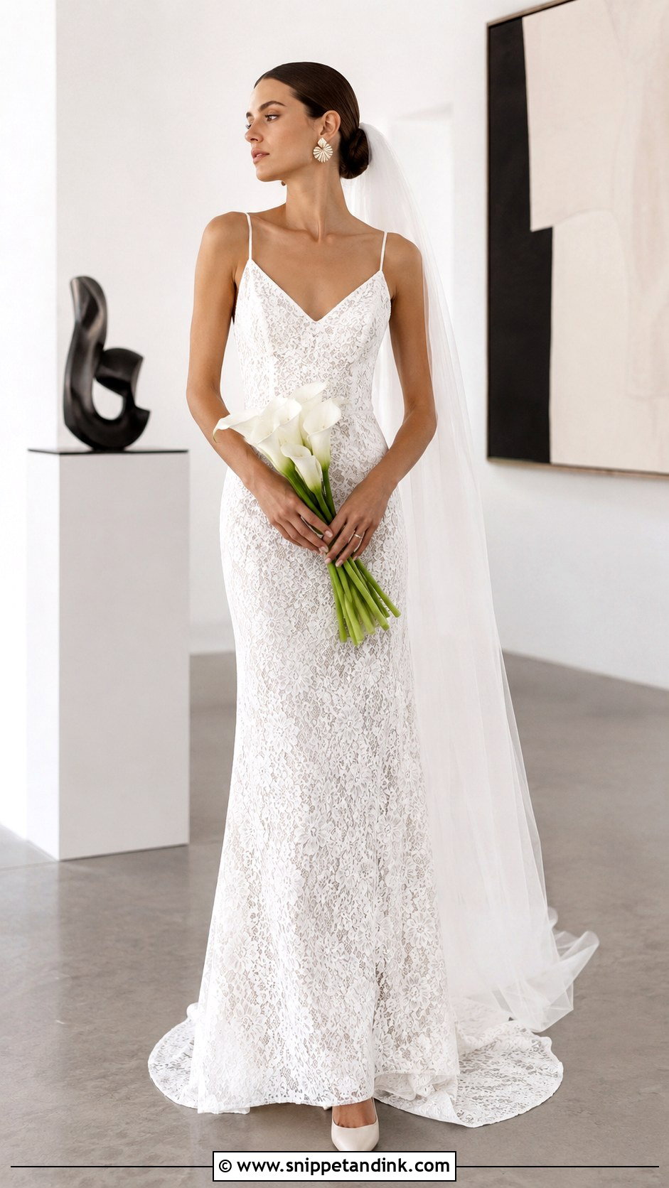 Minimalist Dentelle Wedding Dress - Snippet and Ink - 20 Dentelle Wedding Dress Ideas