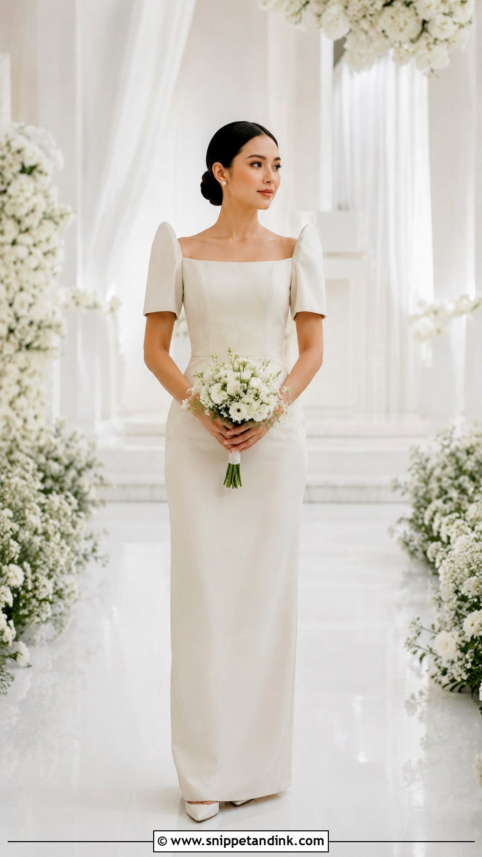 Minimalist Filipiniana Wedding Dress - Snippet and Ink - 30 Filipiniana Wedding Dress Ideas