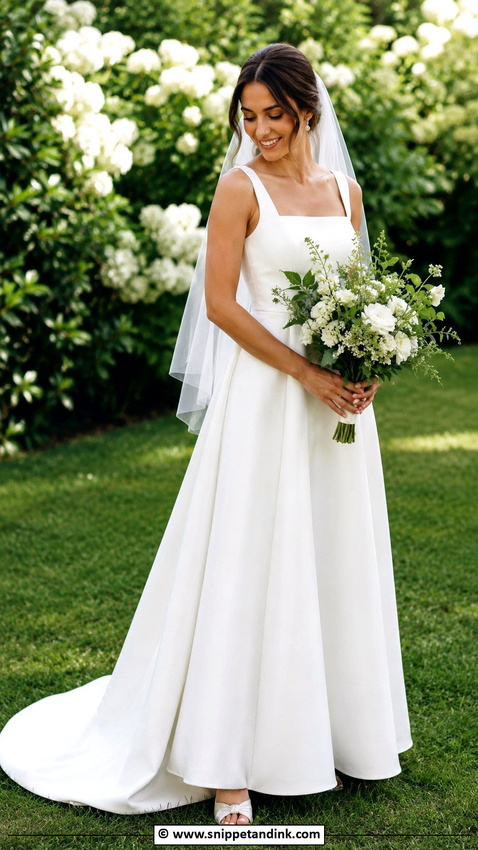 Minimalist Garden Wedding Dress - Snippet and Ink - 30 Minimalist Wedding Dresses