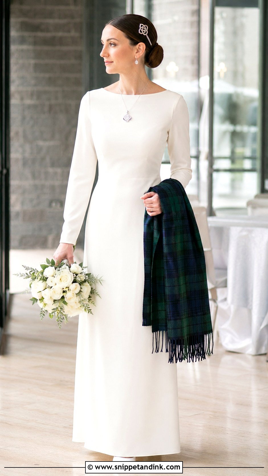 Minimalist Irish Celtic Wedding Dress - Snippet and Ink - 20 Irish Celtic Wedding Dress Ideas