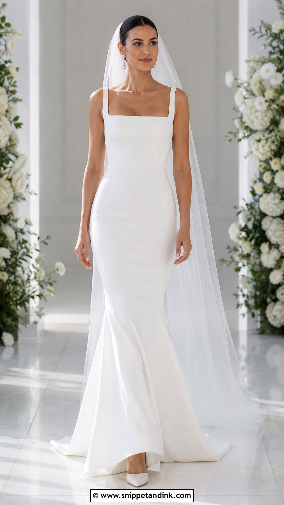 Minimalist Mermaid Wedding Dress - Snippet and Ink - 20 Basic Wedding Dress Ideas
