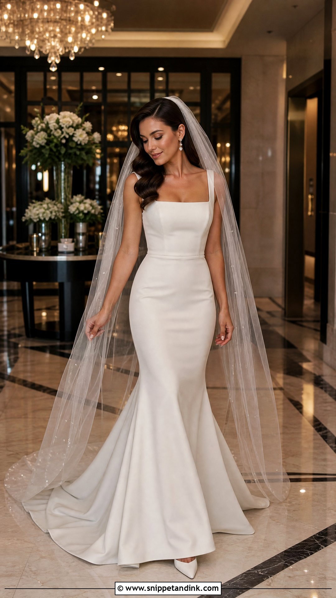 Minimalist Mermaid Wedding Dress - Snippet and Ink - 20 Simple Sleek Wedding Dress Ideas