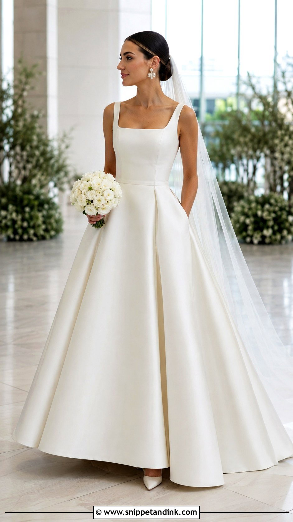 Minimalist Modern Princess Wedding Dress - Snippet and Ink - 20 Big Princess Wedding Dresses