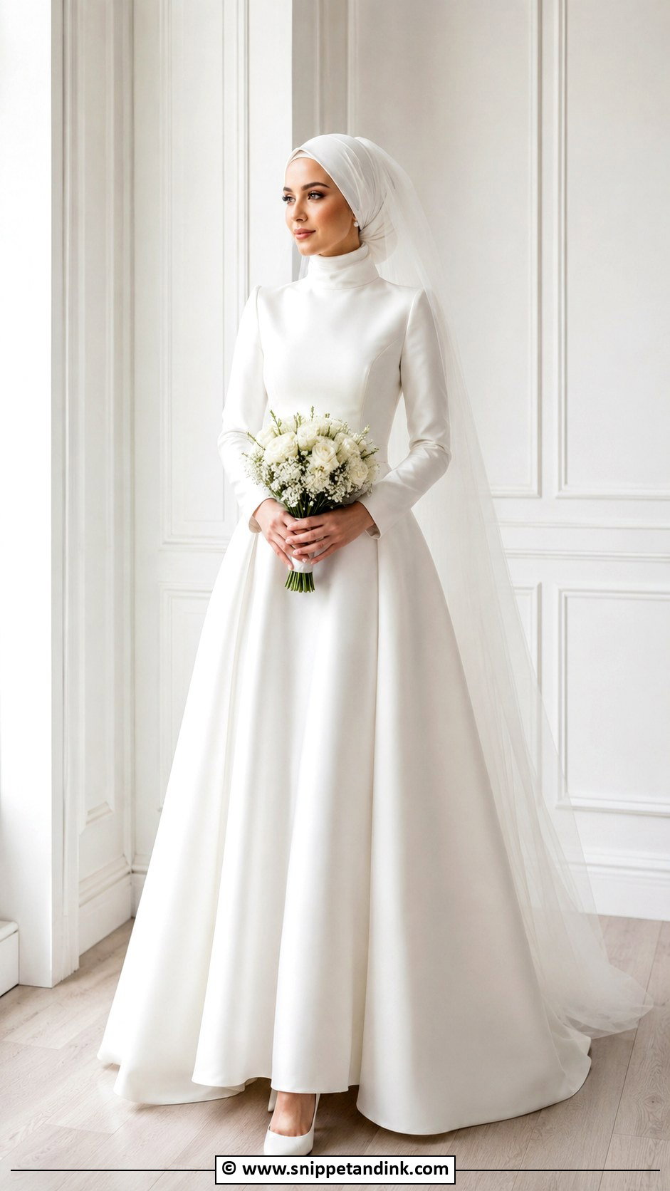 Minimalist Modest Wedding Dress - Snippet and Ink - 30 Minimalist Wedding Dresses