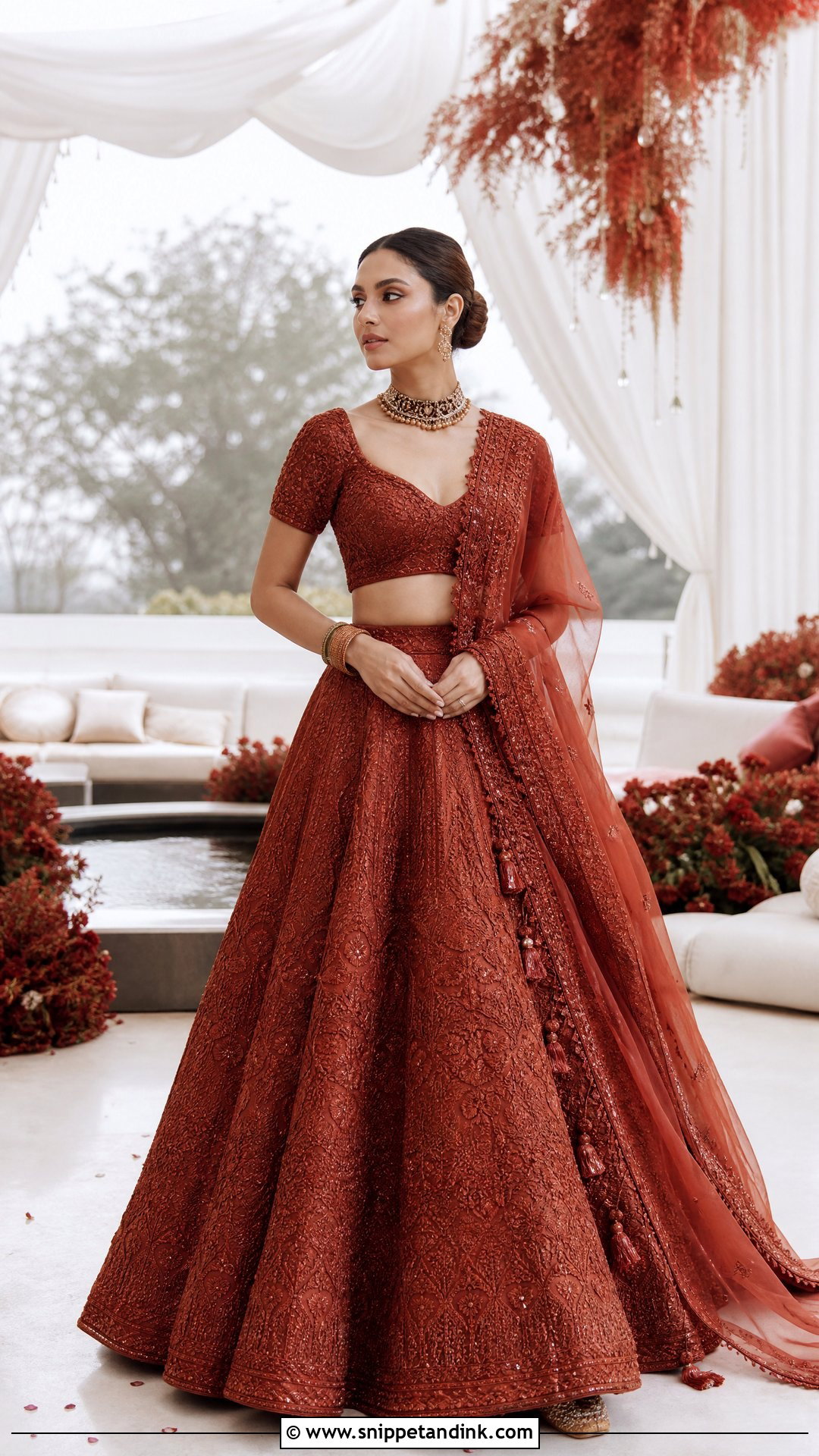 Minimalist Monochrome Lehenga Bride - Snippet and Ink - 20 Minimalist Indian Bride Ideas