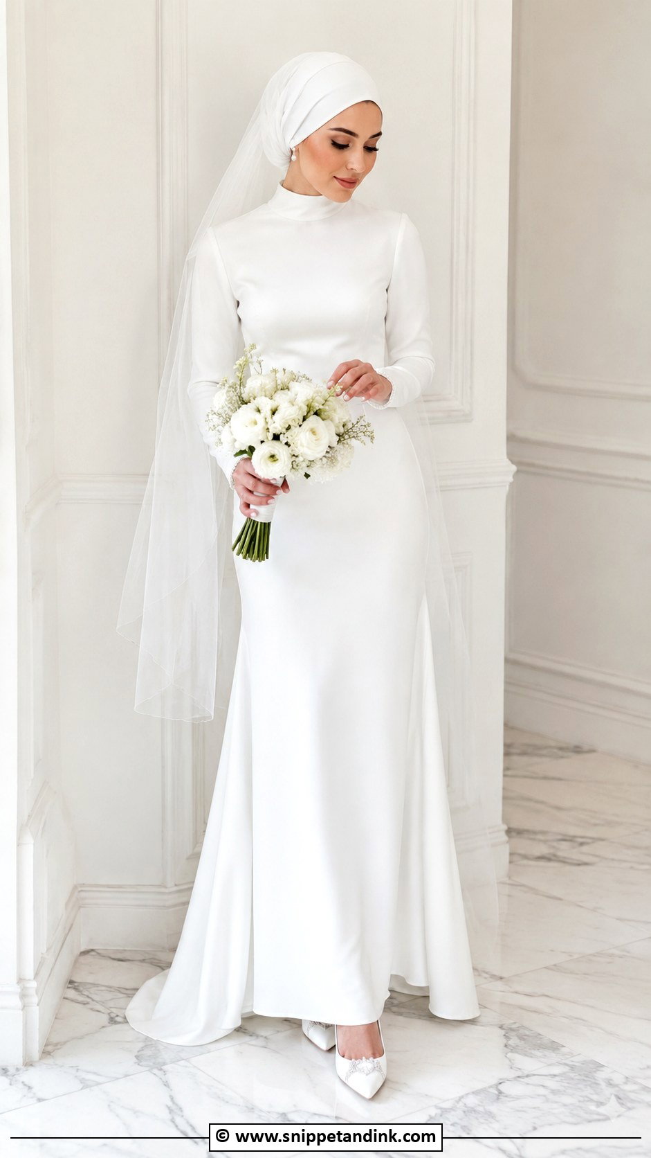 Minimalist Nikah Dress - Snippet and Ink - 30 Muslim Nikah Dresses