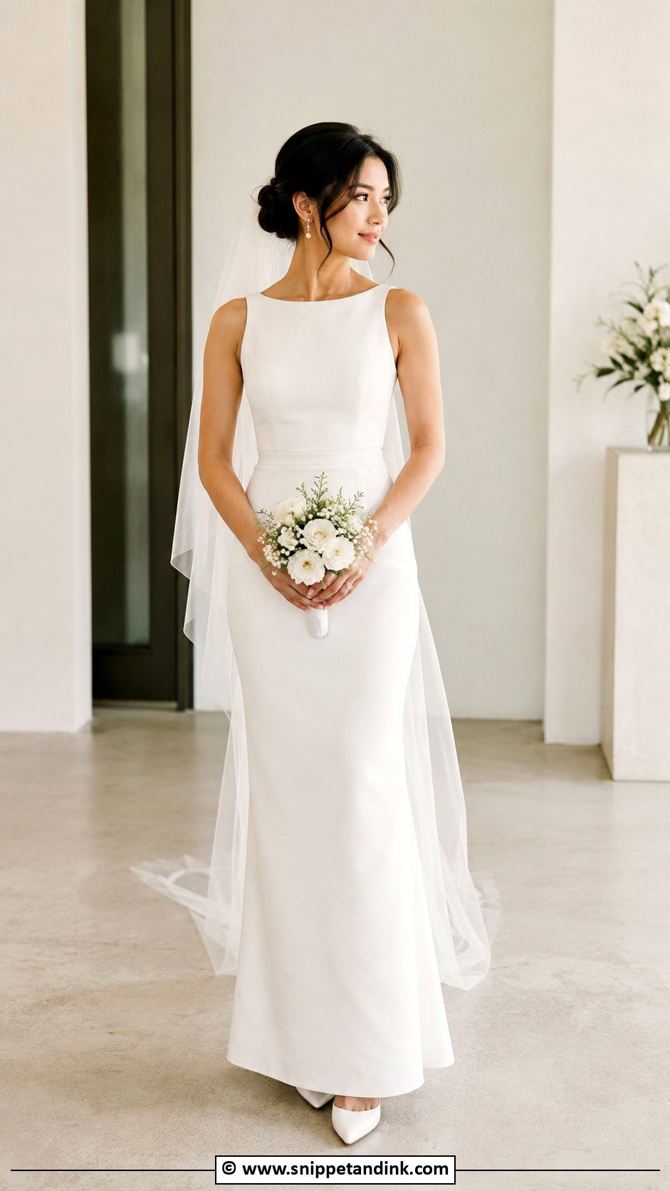 Minimalist Petite Wedding Dress - Snippet and Ink - 30 Minimalist Wedding Dresses