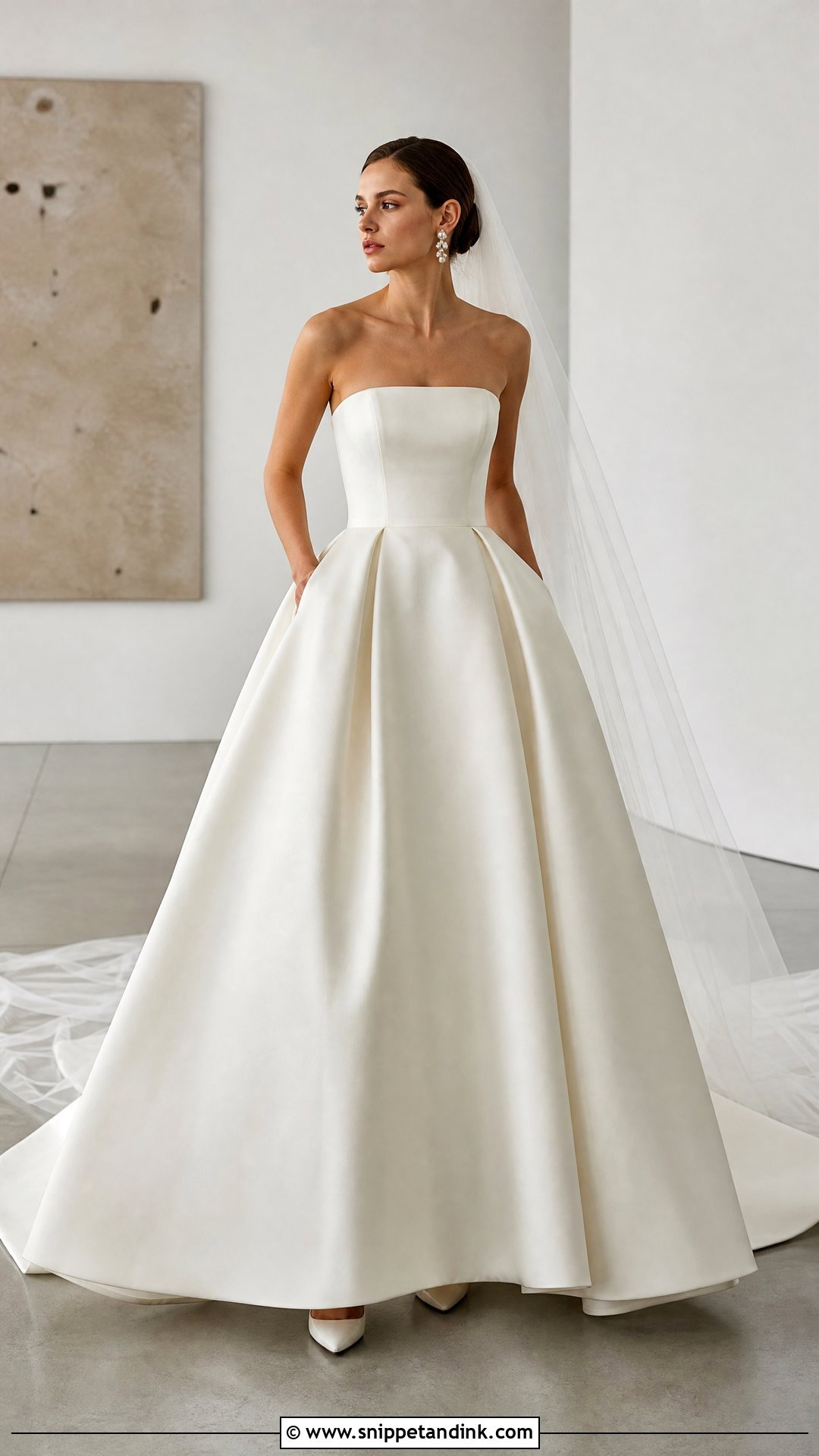 Minimalist Poofy Wedding Dress - Snippet and Ink - 25 Poofy Wedding Dresses