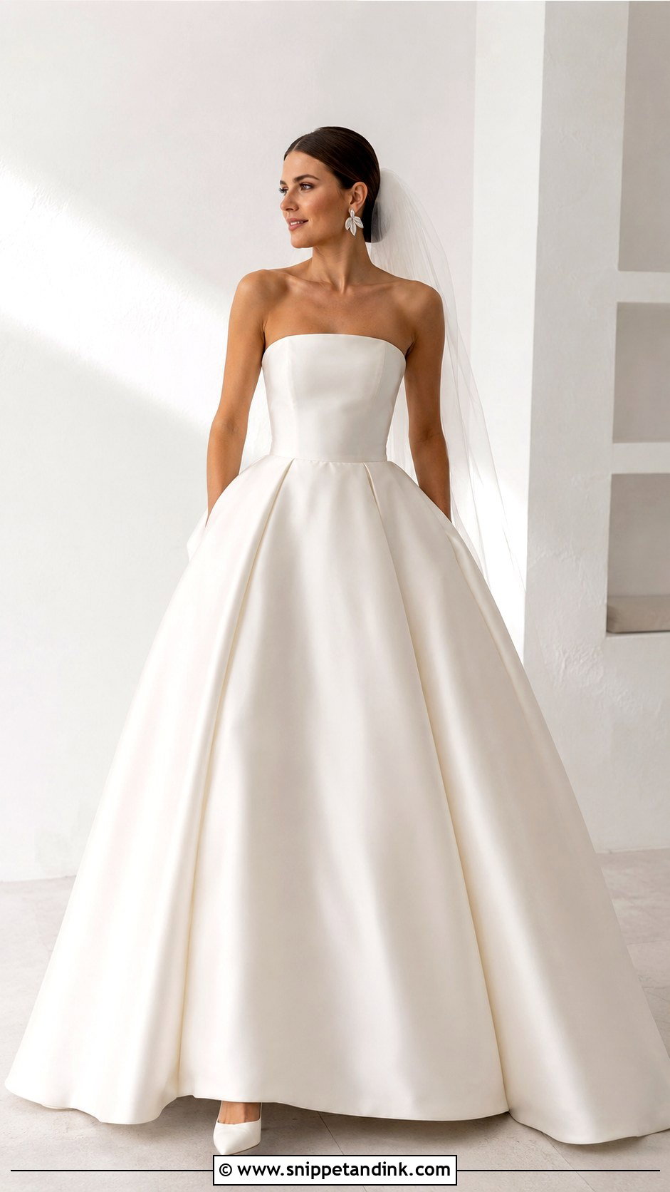 Minimalist Princess Ballgown Wedding Dress - Snippet and Ink - 25 Princess Ballgown Wedding Dresses