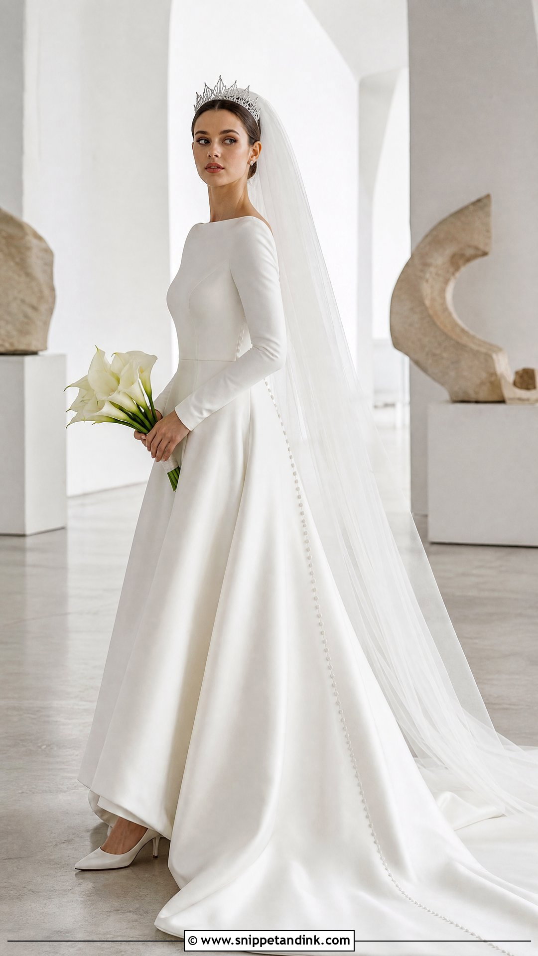 Minimalist Royal Princess Wedding Dress - Snippet and Ink - 20 Royal Princess Wedding Dresses