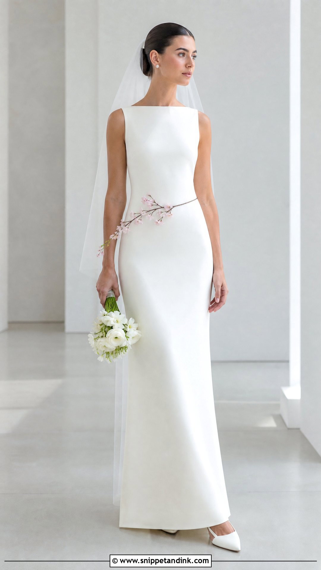 Minimalist Sakura Wedding Dress - Snippet and Ink - 20 Sakura Wedding Dress Ideas
