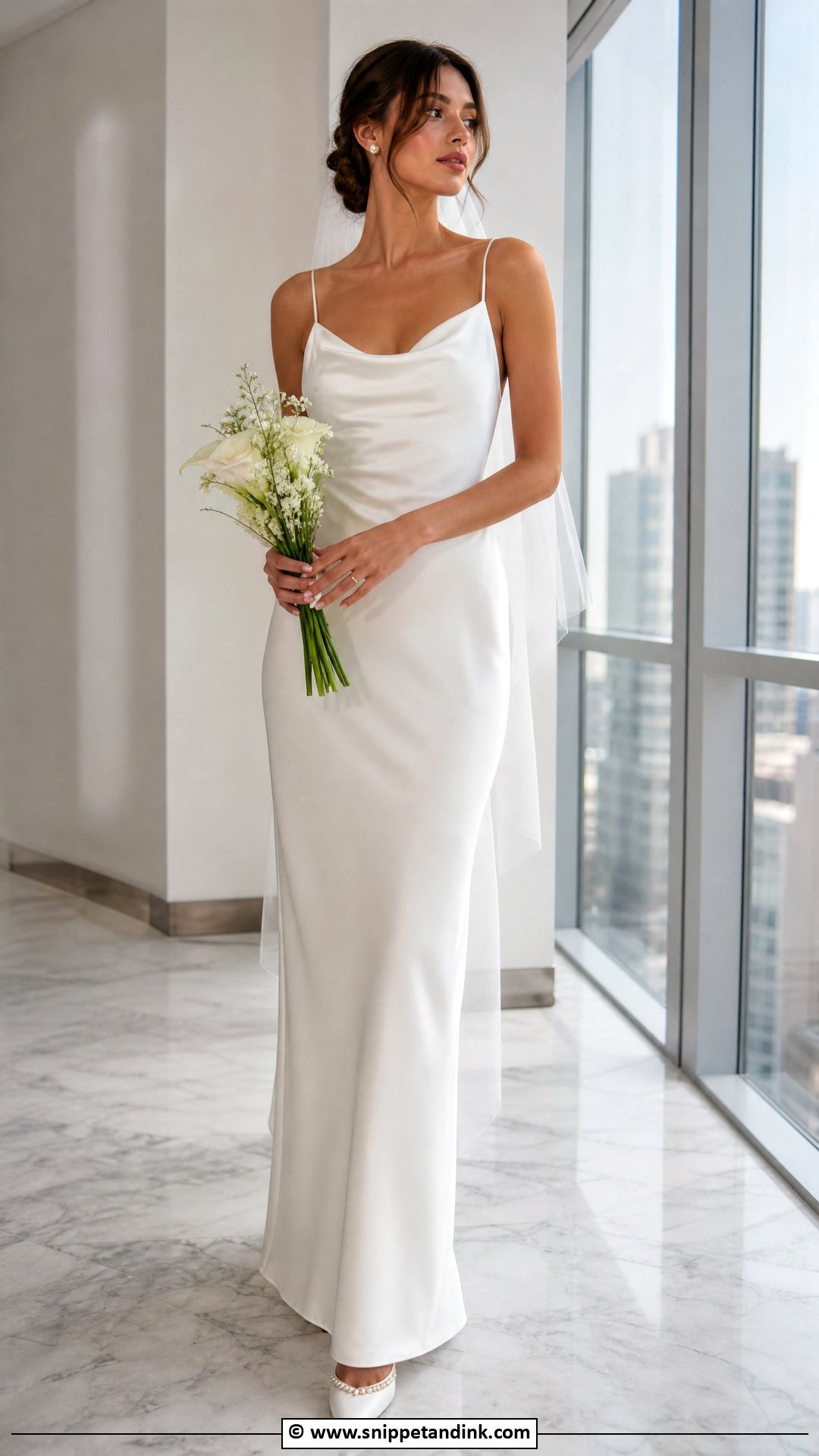 Minimalist Satin Bridal Dress - Snippet and Ink - 35 Latest Bridal Dresses