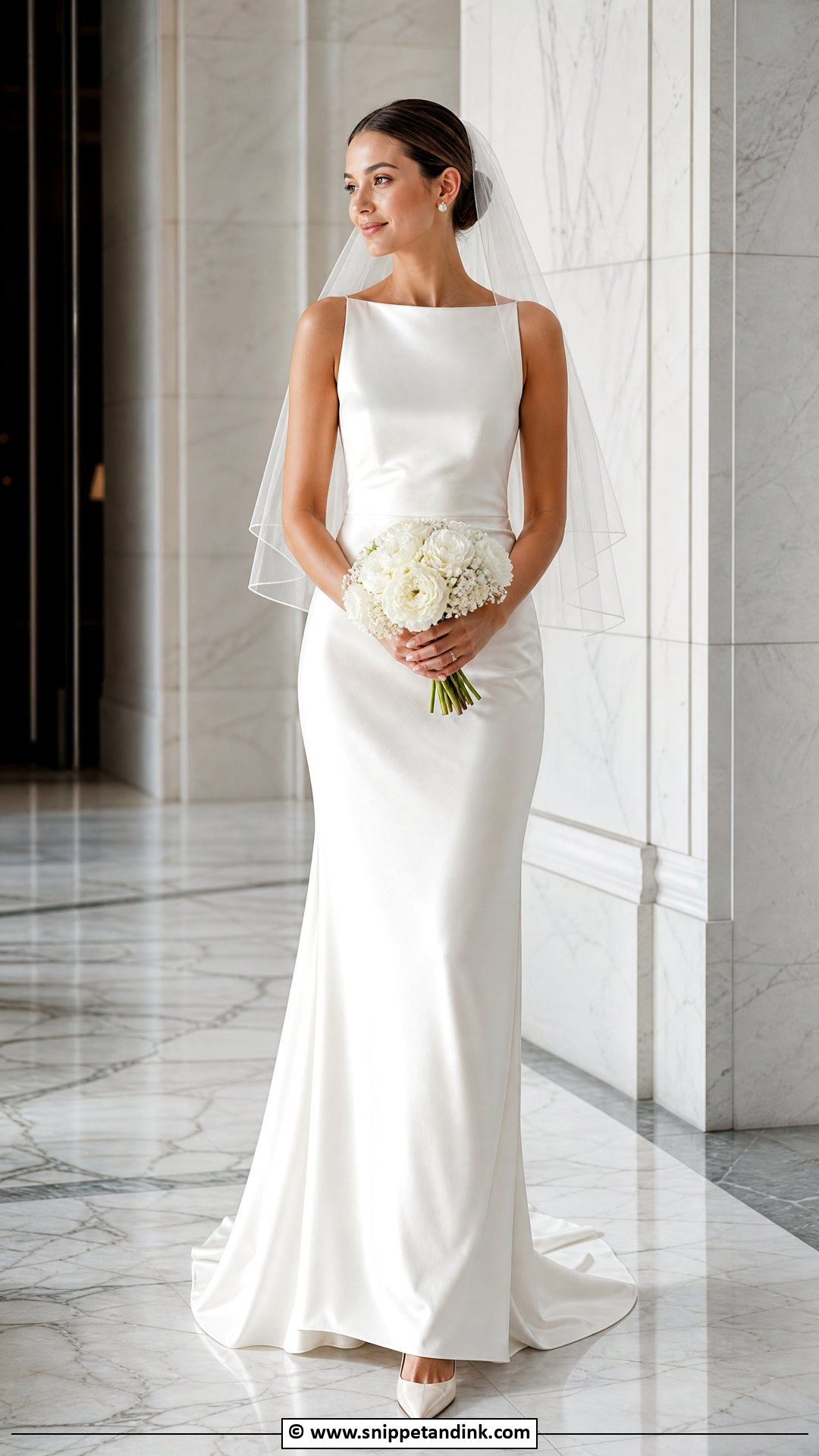 Minimalist Satin Bride Dress - Snippet and Ink - 35 Bride Dress Ideas
