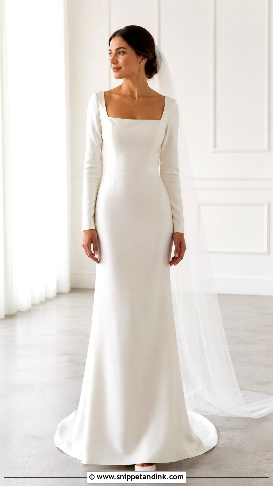 Minimalist Satin Christian Bridal Gown - Snippet and Ink - 30 Christian Bridal Gown Ideas