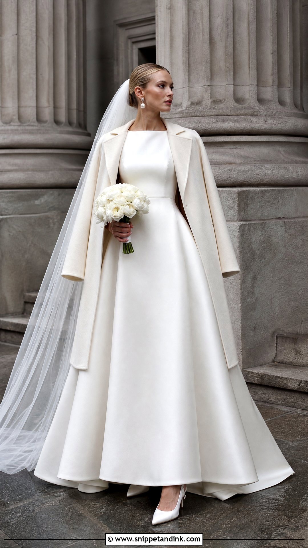 Minimalist Satin Scotland Wedding Dress - Snippet and Ink - 20 Scotland Wedding Dress Ideas