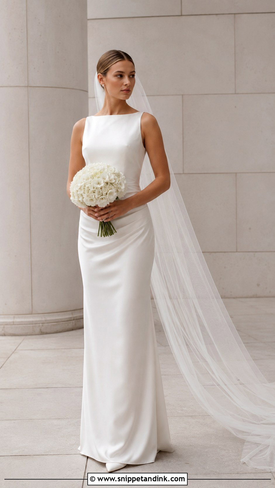 Minimalist Satin Wedding Dress Photo - Snippet and Ink - 20 Wedding Dress Photos Ideas