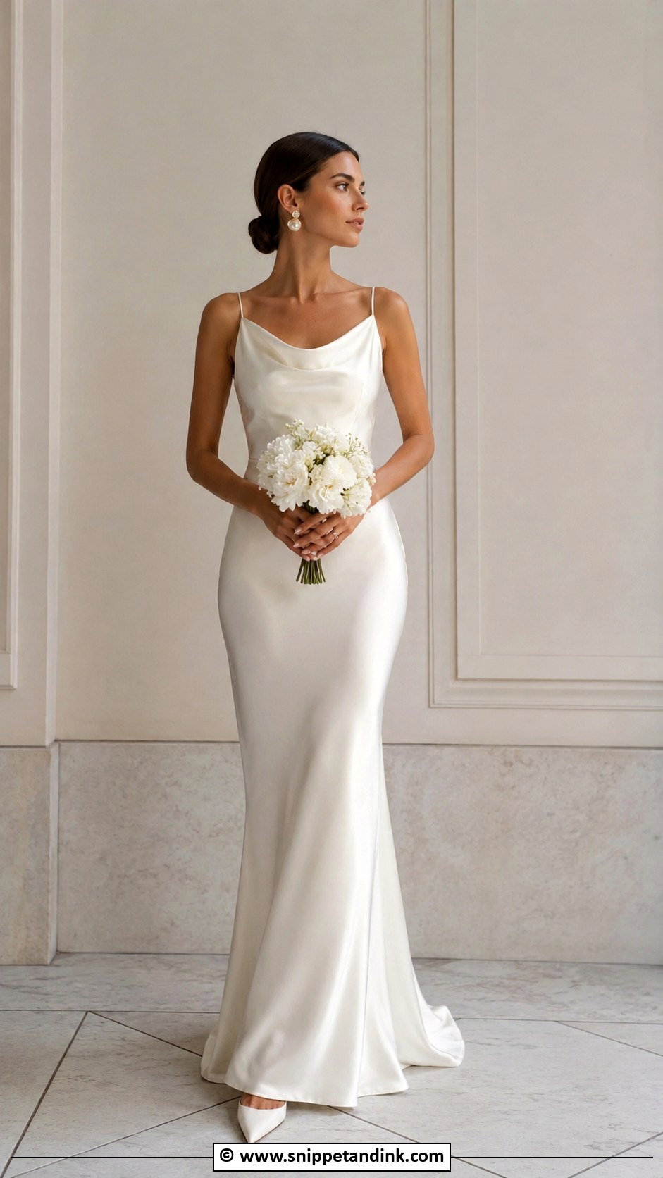 Minimalist Satin Wedding Dress - Snippet and Ink - 25 Enchanting Wedding Dress Ideas