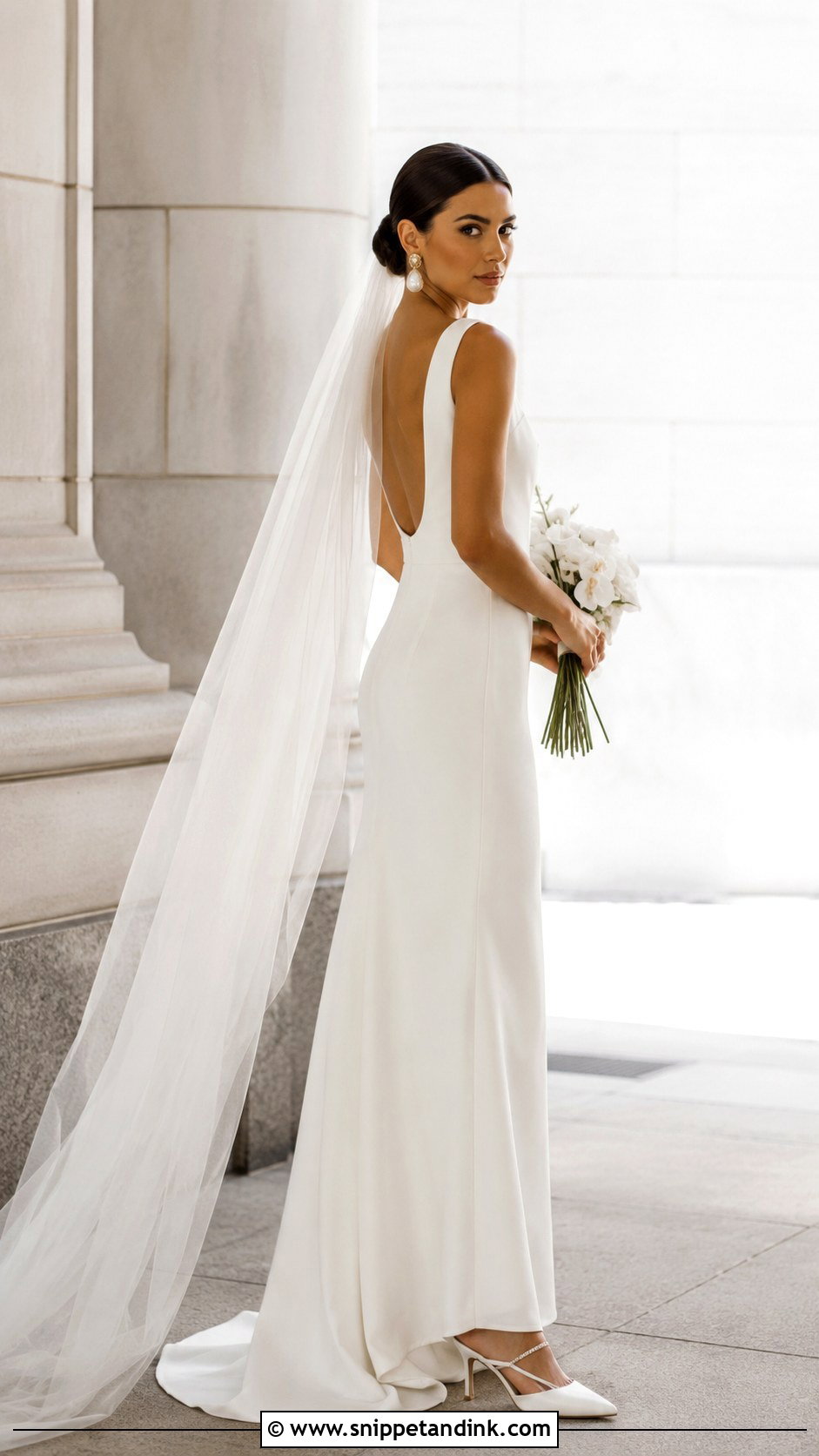 Minimalist Sheath Wedding Dress - Snippet and Ink - 20 Dream Wedding Dresses Ideas the Bride
